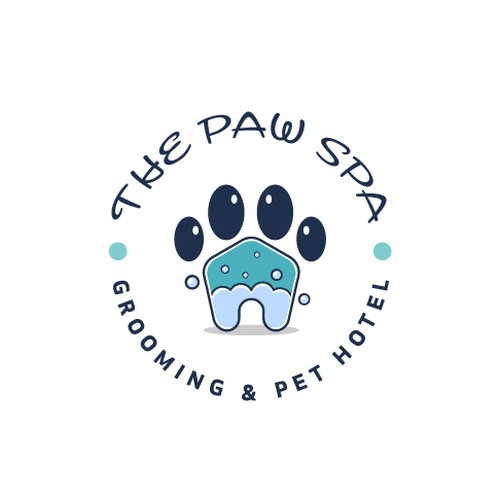 Classic, creative , professional…. The Paw spa , grooming and luxury pet hotel Design by S.H Designs
