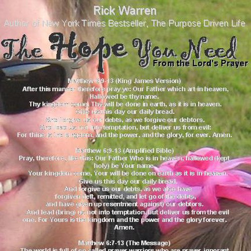 Design Rick Warren's New Book Cover Design by Teresa WIdeman