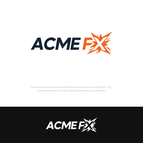 Designs Fun yet sophisticated logo design for a special effects