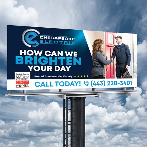 Chesapeake Electric Billboard Design by SoftSkills