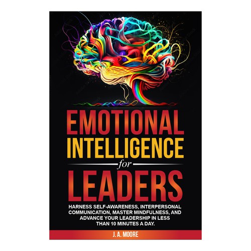Need an Emotional Intelligence for leaders book cover. Design by anisha umělec