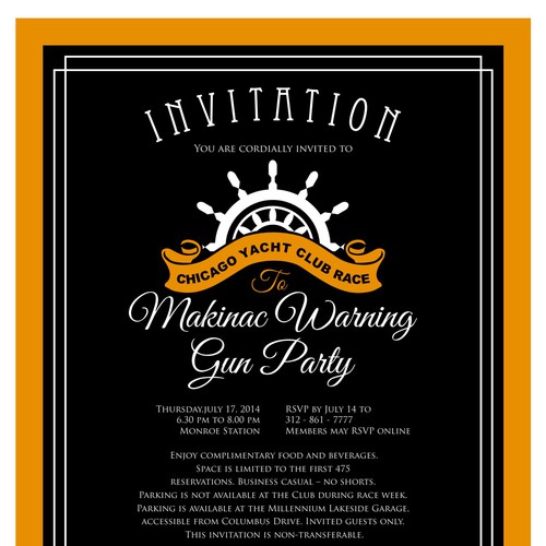 yacht club invitation