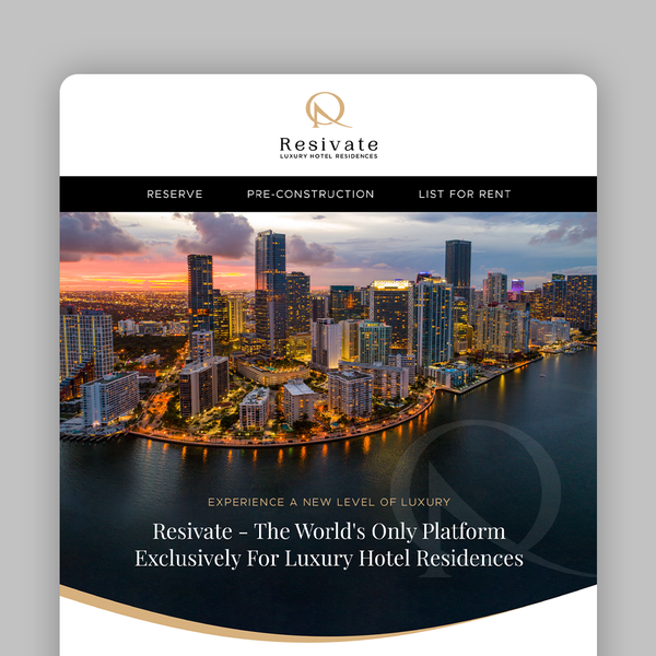 Design by Afeli Daniel titled "Email Newsletter Design for Resivate"