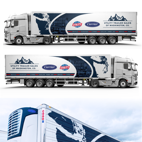 Refrigerated Semi Trailer Wrap! Design by Light_Breeze