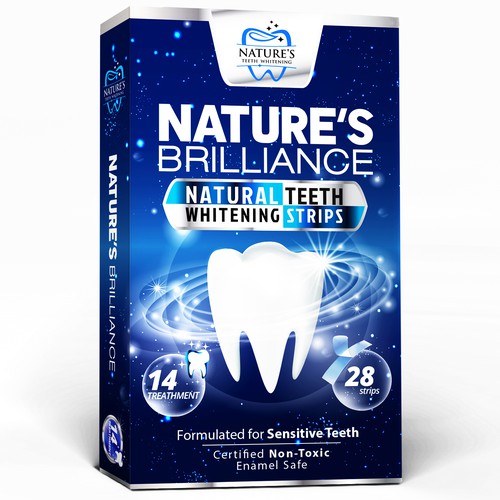 Natural Design Needed for Nature's Brilliance Whitening Strips Design by agooshe