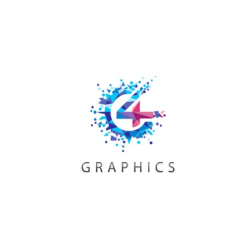 Geometric, modern, inspiring, powerful logo for my graphic design company C4 Graphics located in Colorado Design von totovas