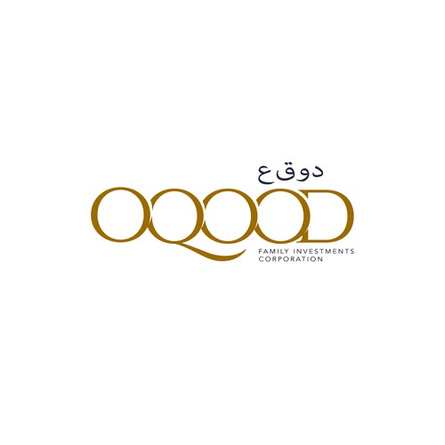 Oqood branding project - Arabic and English text version logo Design by LOLIALOVAdesign