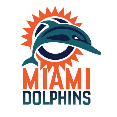 99designs community contest: Help the Miami Dolphins NFL team re-design its logo! Design réalisé par SpitzerSpritzer