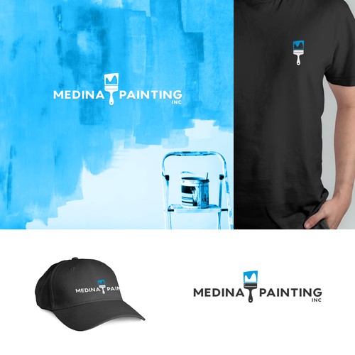 Clean and professional logo for a painting company. Design by Striker29