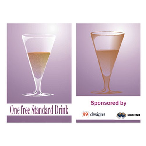 Design the Drink Cards for leading Web Conference! Design by O2-oxygen