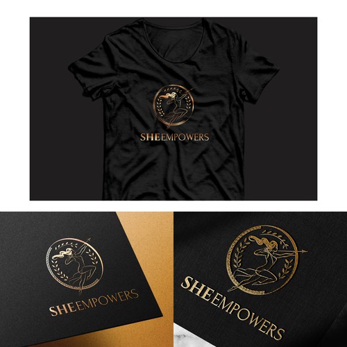 SHEempowers - luxurious design of a woman preferrably in some kind of a circle to appeal to women professionals Design by Marvelous Maria