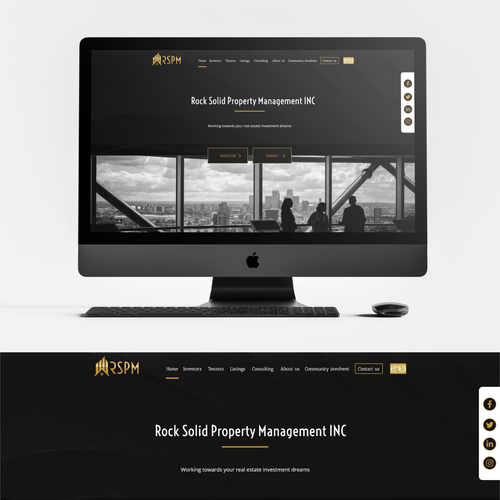 Design a Lux Property Management Website that WOWs Investors! Design by Toud 7