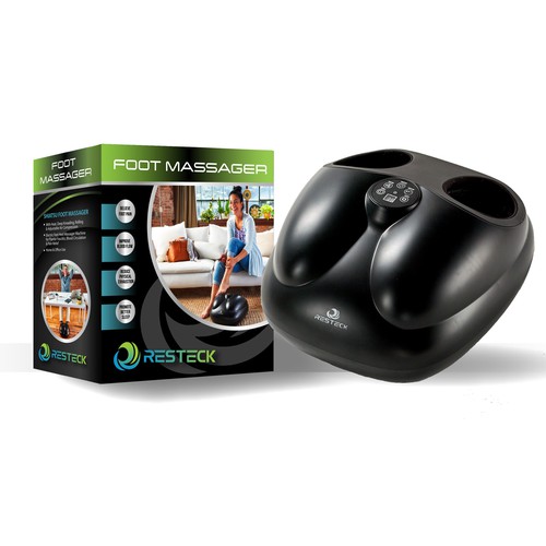 "FOOT MASSAGER Needs A POWERFULL Box Design" Design by DSB Graphic Design