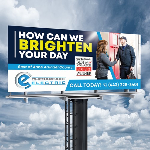 Chesapeake Electric Billboard Design by SoftSkills