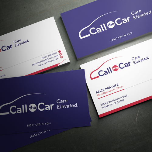 business card for Call the Car Design by sashadesigns