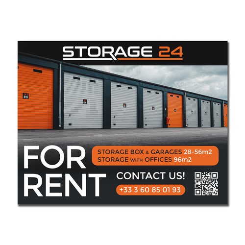 Creative banner design for a storage company Design by aleksandarzija