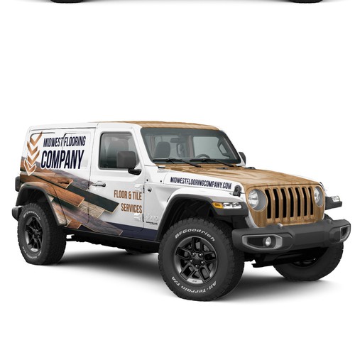 Jeep wrangler wrap for flooring company | Car, truck or van wrap contest |  99designs