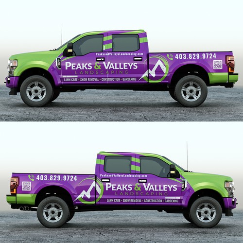 F350 Truck Wrap For Landscaping Company Design by adelea