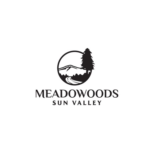 Logo for the most beautiful place on earth...The Meadowoods Resort Design por RaccoonDesigns®
