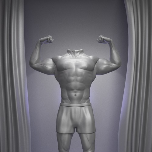 It's Alive! Create a shocking, funny cover for book about headless man! Design by Arian Aliu