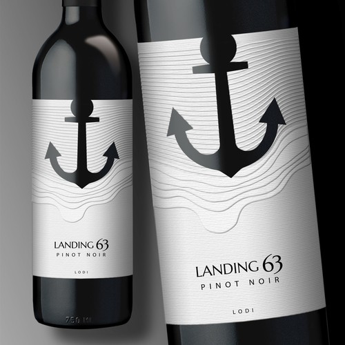 Landing 63 Wine Label Design by Debdutta*