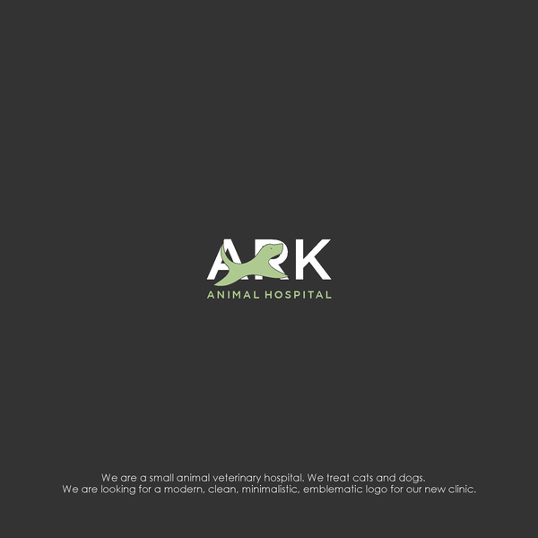 Diseño de tandatanya titulado "Ark Animal Hospital"