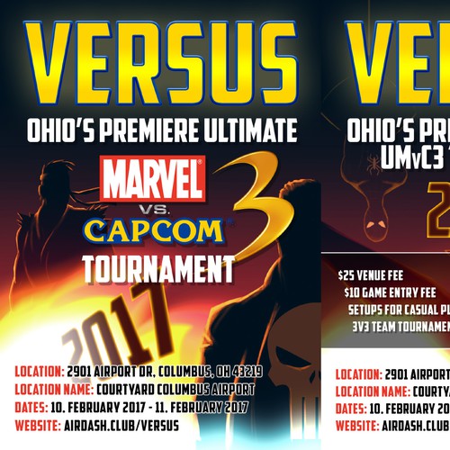 Flyer for fighting game tournament Réalisé par Evans Design