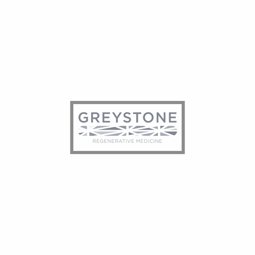 I like the lettering of Greystone here.  And then below Greystone a grey, stone-like structure with mortar or joints in  Design by sukirno99