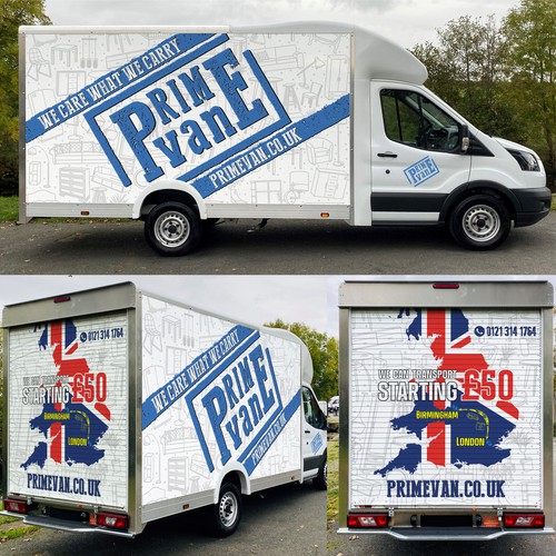 Eye catching design for our vans in UK Design by ATJEH™