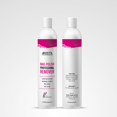 Arista Nail Polish Remover Design by Sayyed Jamshed