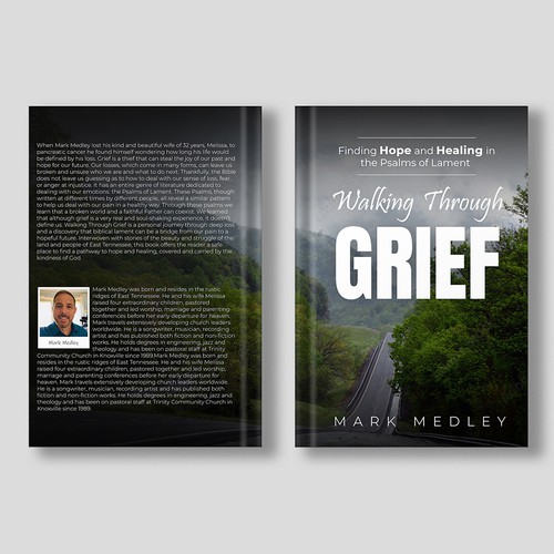 Book Cover: "Walking Through Grief" Guaranteed Winner! Design by H.Khush