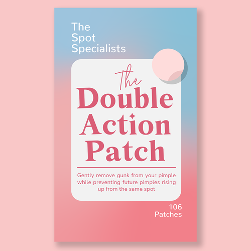 Pimple Patch PACKAGING to appeal to FEMALE BEAUTY user Design by Sonagi