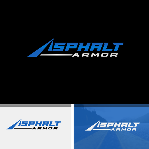 Powerful logo design for the most durable asphalt coating available Design by shadow`art