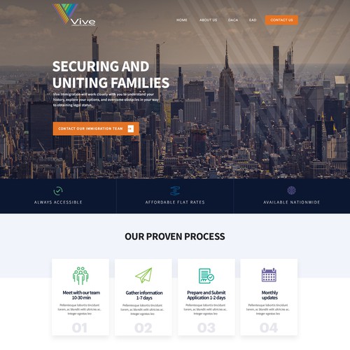 Immigration Work Permit Site Focused Redesign Design by Anonsoft™