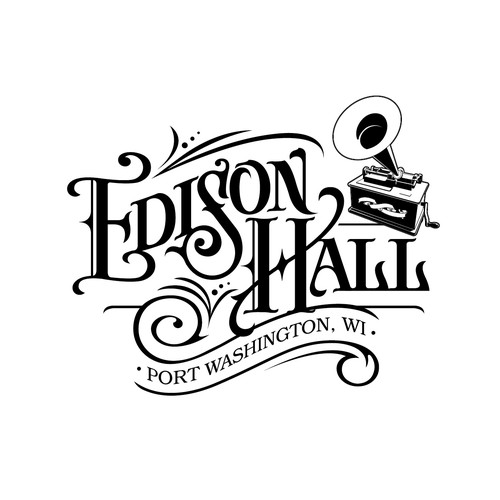 コンペ「Edison Hall needs a phonograph-inspired logo」のデザイン by gcsgcsさん 