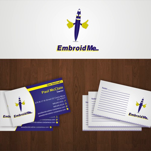 New stationery wanted for EmbroidMe  デザイン by Spectr