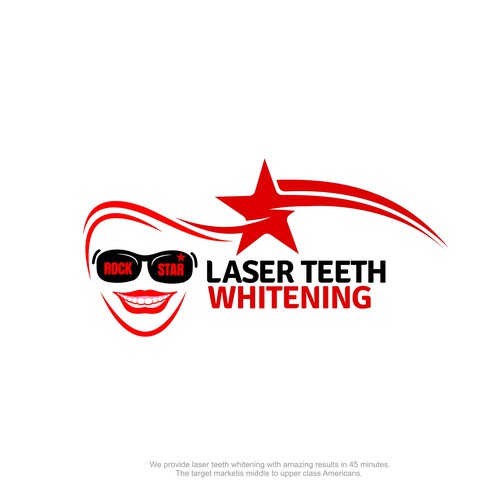 Design di LOGO - Rock Star Laser Teeth Whitening di Zona Tiga