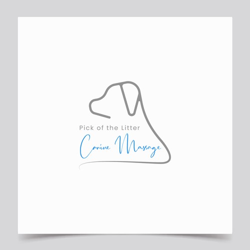 Design creative and clean canine massage therapy logo that stands apart from other pet related logos Design by Rudrapriya