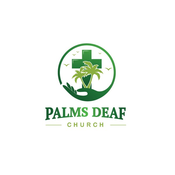 Design by AE ART™ titled "Palms Deaf Ministry Logo"