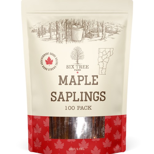 First ever production Maple Syrup Stick label Design by bcra