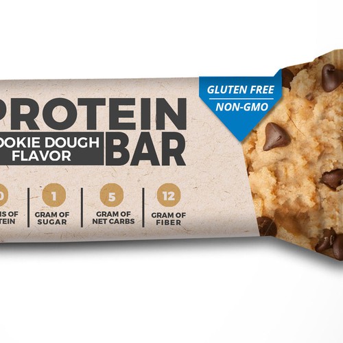 Design a unique protein bar wrapper for Too Busy To Eat-ontwerp door CobyStar