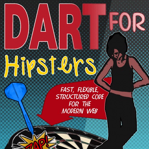 Tech E-book Cover for "Dart for Hipsters" Design von Pixel Express