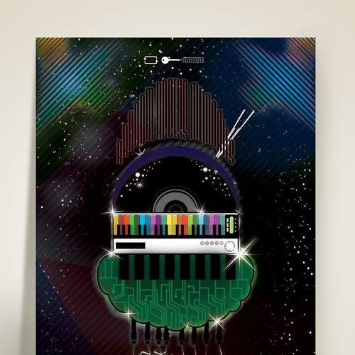 Design 99designs community contest: create a Daft Punk concert poster di ADMDesign Studio