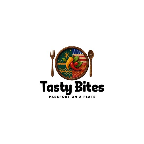 Design a Bold, Soulful Logo for Tasty Bites – Caribbean Meets Southern Comfort Design by TA Shorif