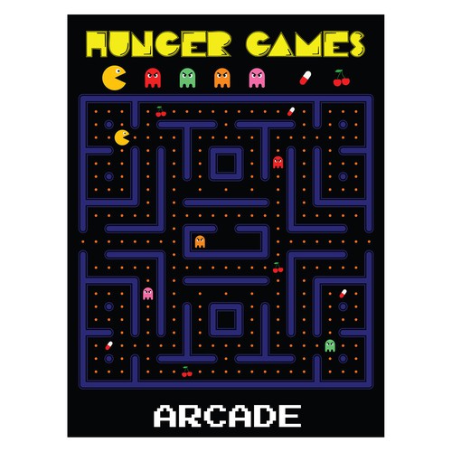 Design cover art for PACMAN arcade exhibit Design by Windmill Designer™