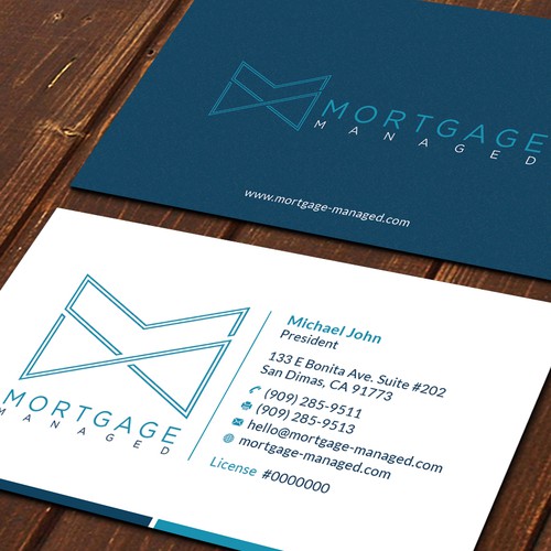 Business card design for Mortgage Company-creative liberties welcome ...