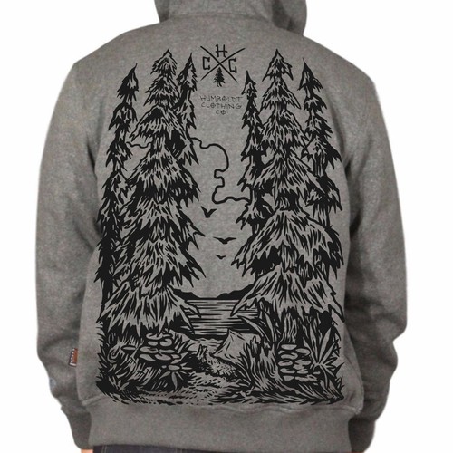 Humboldt Clothing Company needs original pen and ink style hoodie design Design by BRTHR-ED