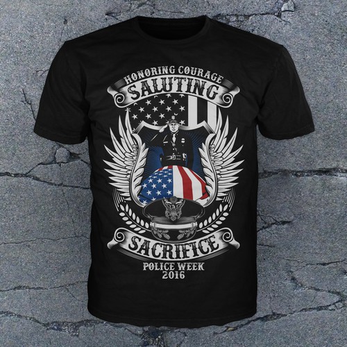 police tee shirts