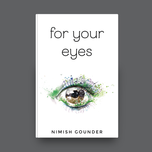 for your eyes- poetry and journal book cover Design by romy