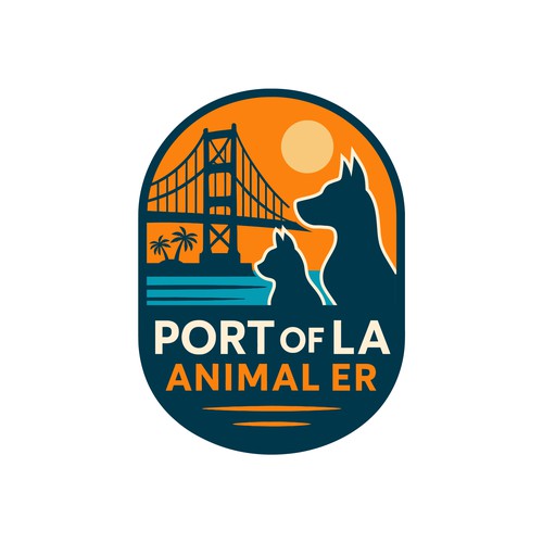 Abstract surf/skate branding for new Animal Emergency Hospital in the Port of LA Design by Nan_dhito ⚡